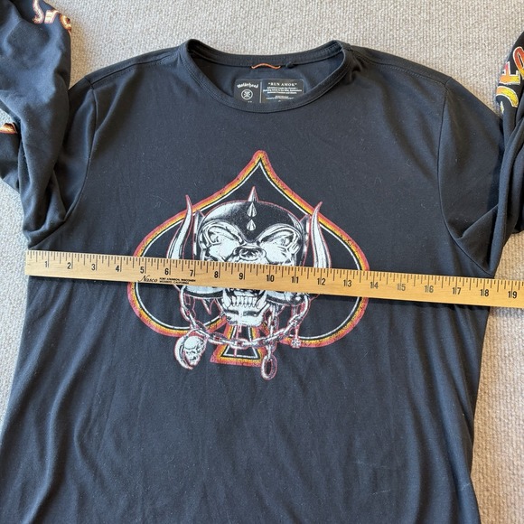 Motorhead Shirt Black Roark Run Amok Mathis Ace Of Spades Men's Long Sleeve Sz S - Picture 4 of 11